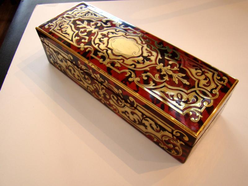 A stunning boule work inlaid jewelry box circa 1870 — image 2