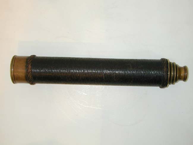 19th century Baleen Wrapped Single Draw Mariner's Telscope circa 1835