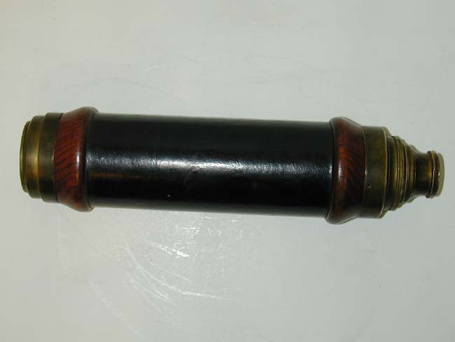 A Fine and Rare Early 19th Century Three-Draw Telescope Signed 'G. Dixey' With Original Case