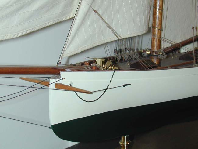 Scale Model of the 1885 America's Cup Yacht "Puritan" — image 2