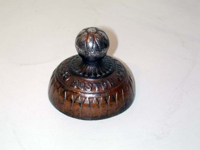 Paper Weight Inscribed "Cumner Jones & Co., Boston" Circa 1875
