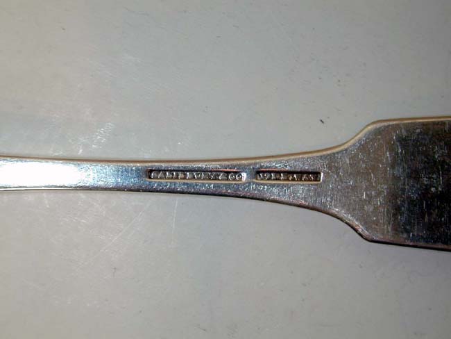 Pair of American Coin Silver Tablespoons By Salisbury & Co., N.Y., Circa 1835 — image 2