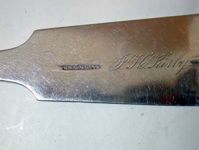 American Silver Tablespoon by William W. White of Philadelphia circa 1805 — image 2