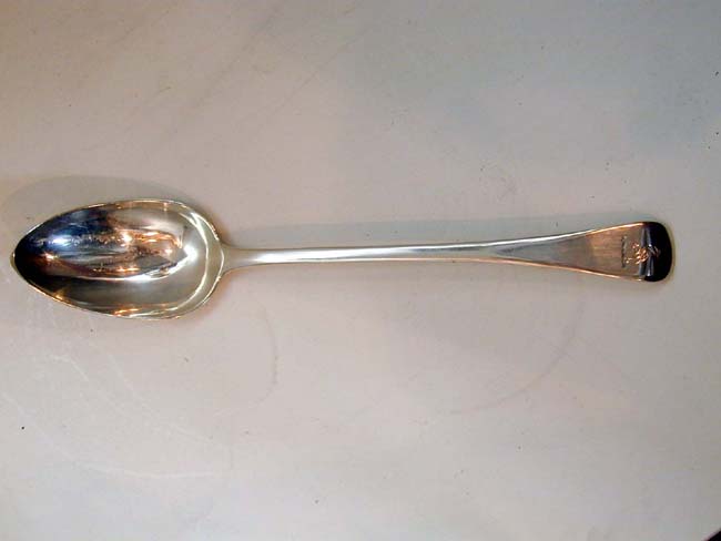English Sterling Silver Basting Spoon By Joseph Hobbs, London 1825