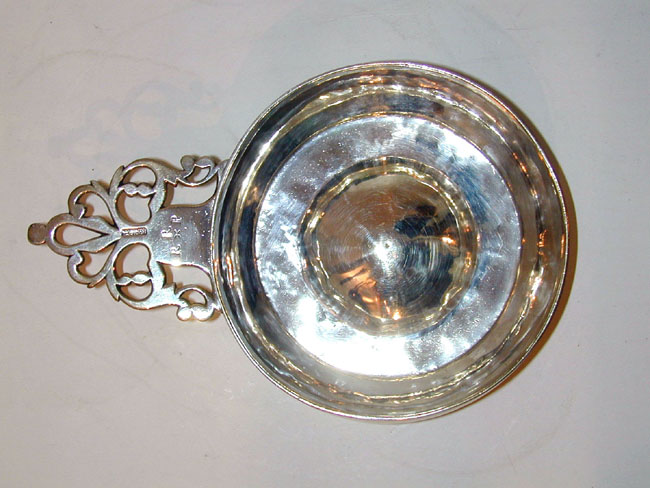 American 18th Century Silver Porringer by Benjamin Burt Circa 1770