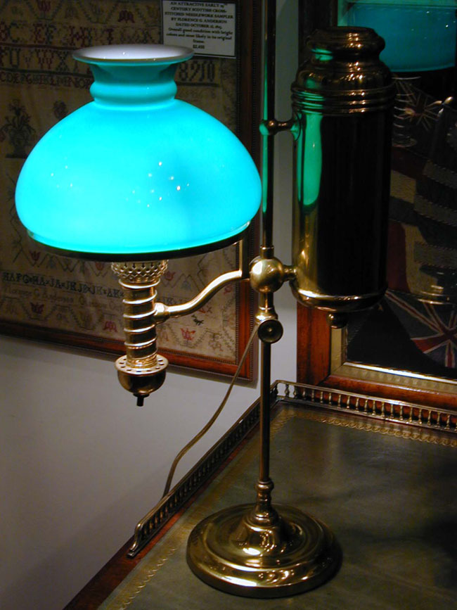 Late 19th/Early 20th Century Manhattan Single Light Student Lamp