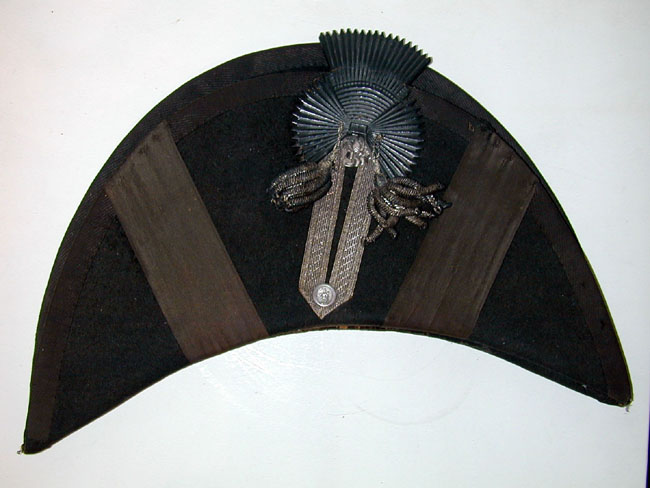 Massachusetts Militia Officer's Hat circa 1812-1816