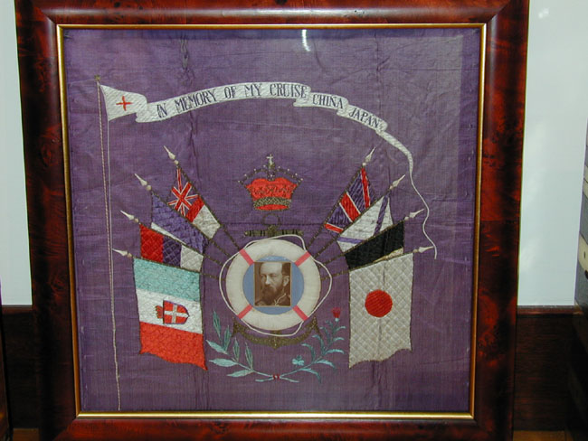 Early 20th Century British Sailor's Patriotic Silkwork circa 1905