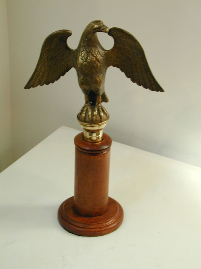 19th Century Civil War Era Bronze Eagle Flag Staff
