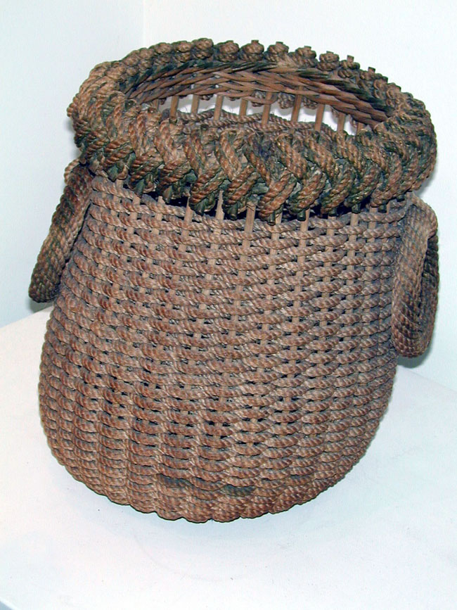 Outstanding 19th Century Nantucket Eel Basket — image 3