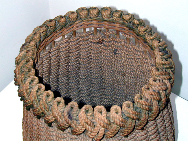 Outstanding 19th Century Nantucket Eel Basket — image 2