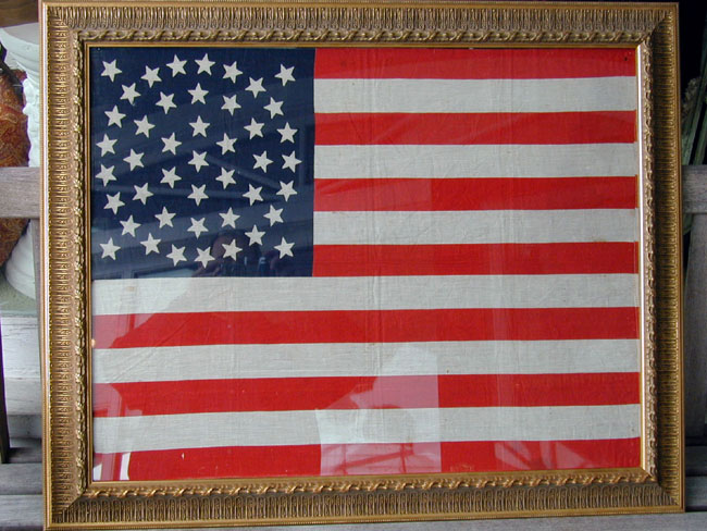 Wonderful 44 Star American Flag With Rare Star Configuration Circa 1890