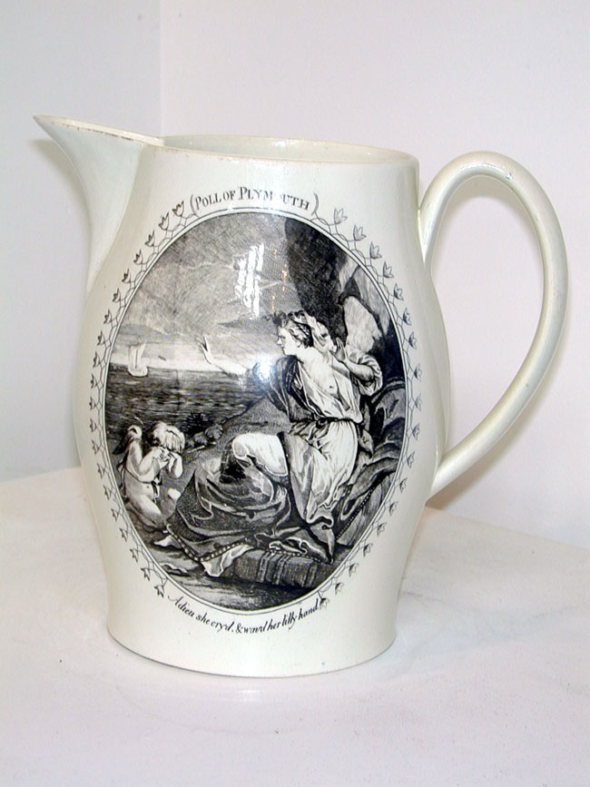 Charming Liverpool Pitcher Depicting A Sailor's Farewell circa 1800 — image 2