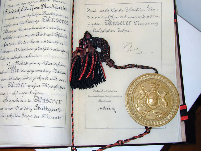 Wonderful Late 19th Century Royal Grant of Arms Issued by King Karl of Prussia — image 4