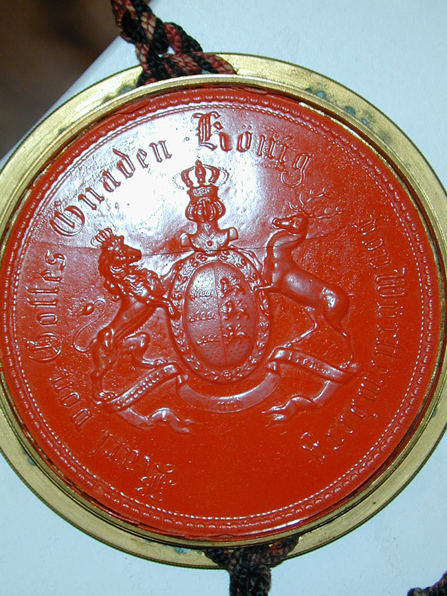 Wonderful Late 19th Century Royal Grant of Arms Issued by King Karl of Prussia — image 5