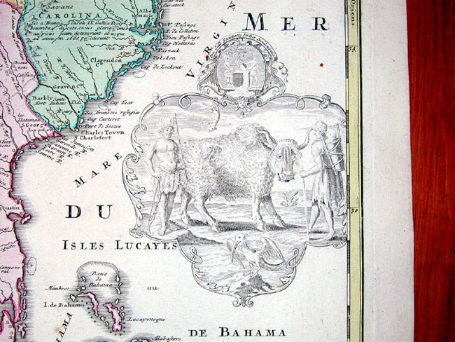 Early 18th Century Map of the Mississippi By Homann — image 2