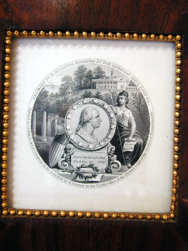 Framed Grouping of 18th and 19th Century GEORGE WASHINGTON Memorabilia Including His Signature — image 8