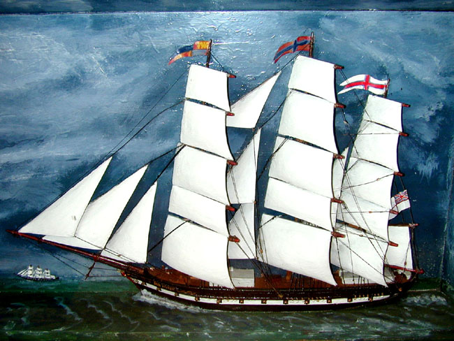 Outstanding 19th Century Sailor-Made Diorama of the English 24 Gun Frigate 'Sea Witch' — image 2