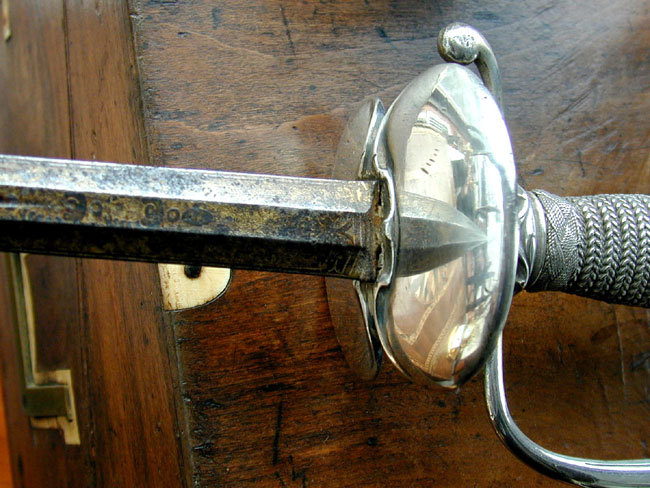 Fine Early 18th Century English Officer's Silver Hilted Short Sword Circa 1710-1740 — image 2