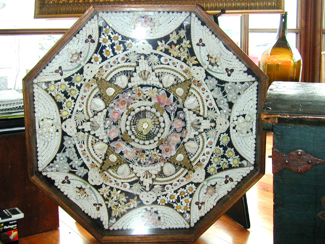 Outstanding Contemporary Sailor's Valentine Made by Gregg Roberts of Cotuit, Mass., in 1996