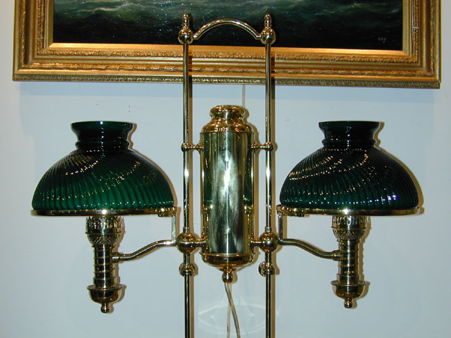 A Rare 19th Century Manhattan Double Posted Student Lamp Circa 1880 — image 2