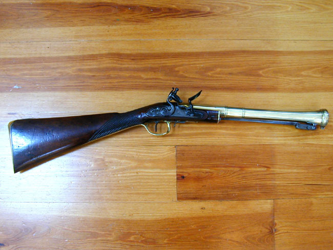Fine English Naval Officer's Flintlock Blunderbuss Circa 1800.