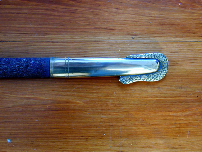A Good Civil War Model 1852 U. S. Navy Officer's Sword With Original Sharkskin Scabbard  — image 3