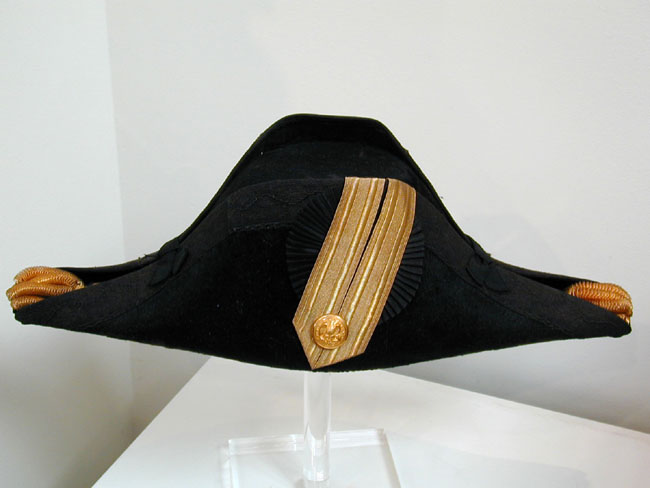 Antique American Naval Officer's Hat, Epaulettes, Sword Belt and Case Circa 1890 — image 2