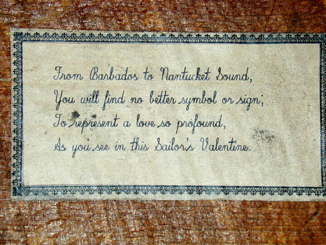 Antique Sailor's Valentine With Original Barbados Trade Label — image 3
