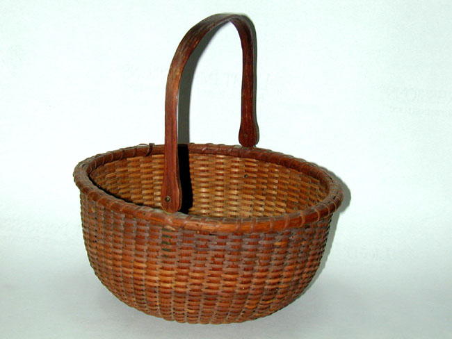 Antique Nantucket Lightship Basket Circa 1890