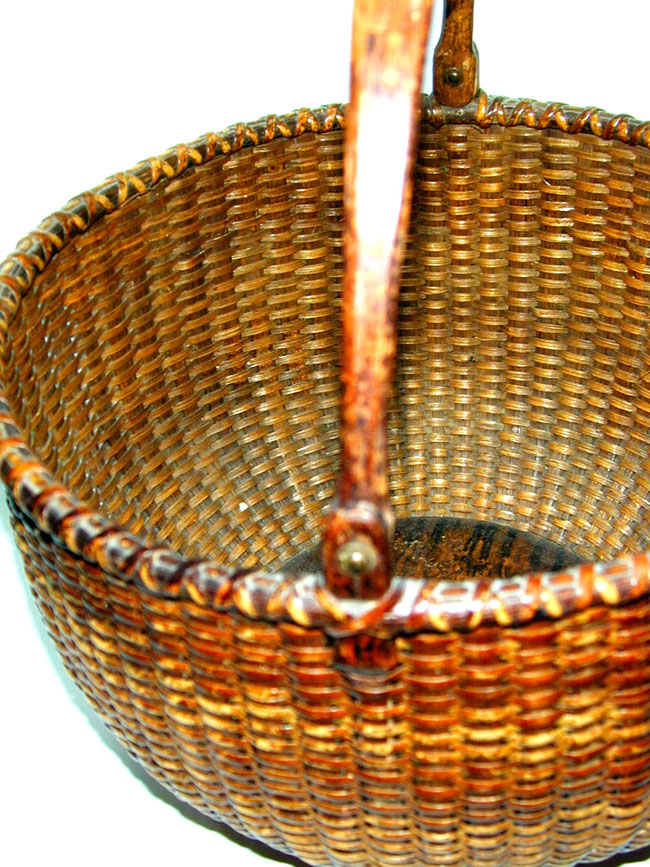 Fine Late 19th Century Nantucket Lightship Basket — image 2