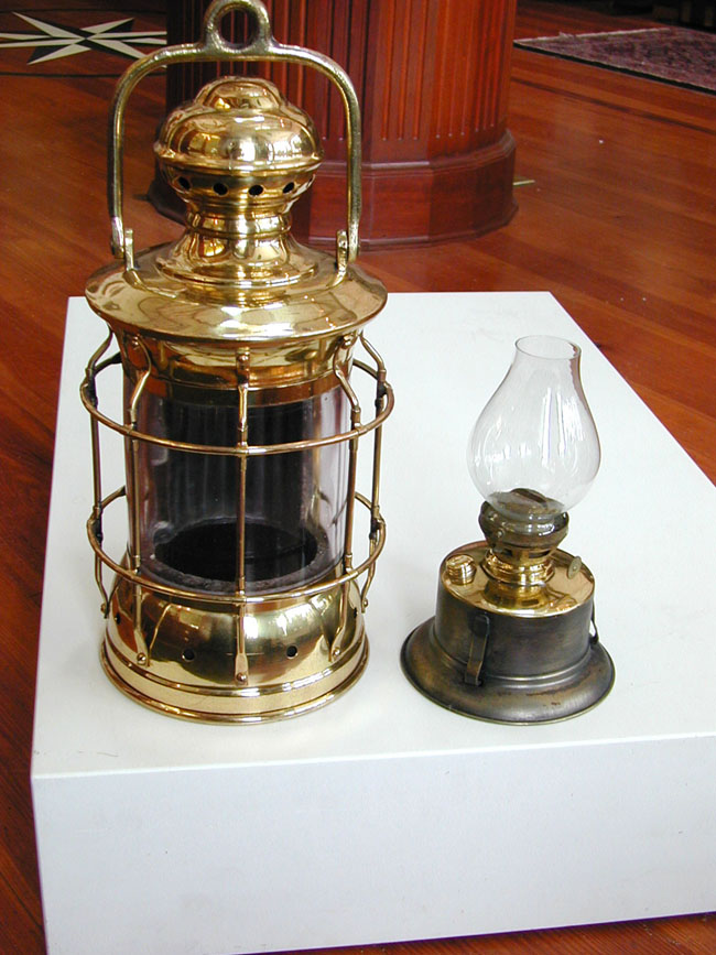 Antique Ship's Passageway or bulkhead 270 degree Lamp.
