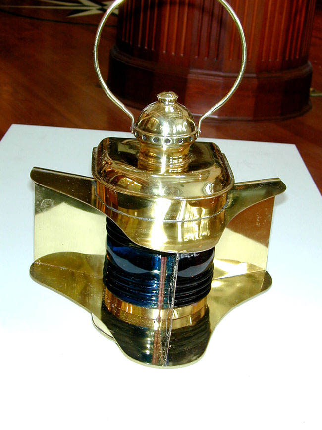 Rare Antique Combination Port and Starboard Running Lamp