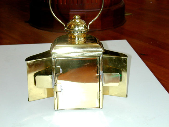 Rare Antique Combination Port and Starboard Running Lamp — image 3
