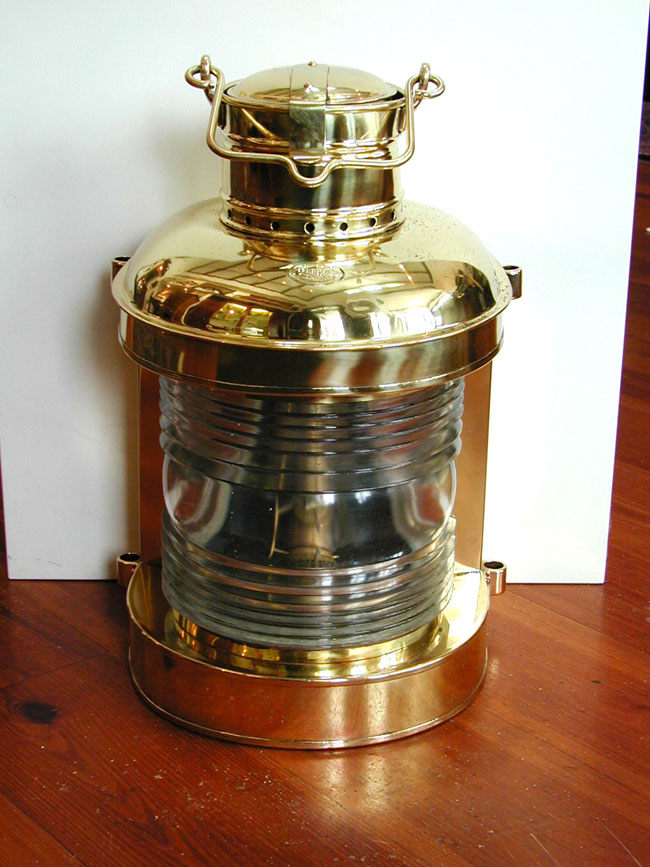 Outstanding and Large Late 19th Century Antique American Ship's Masthead Lamp