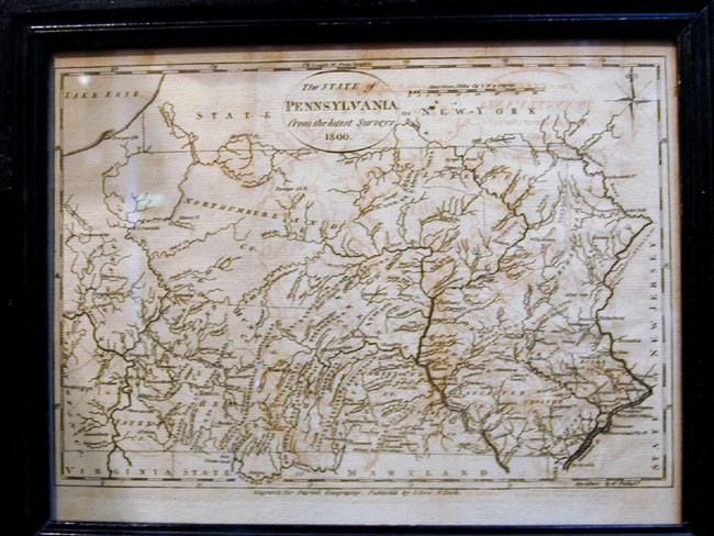 A Map of Pennsylvania Dated 1800 published by J. Low of New York for 'Paynes' Geography'