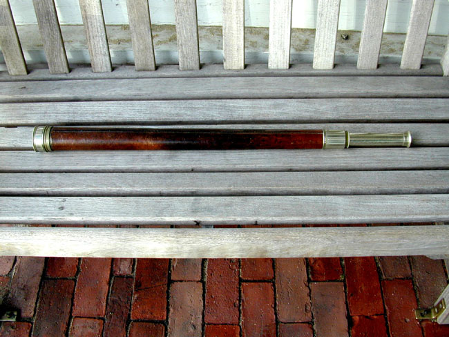 Historic Antique Presentation Life Saving Telescope Dated 1862 — image 2