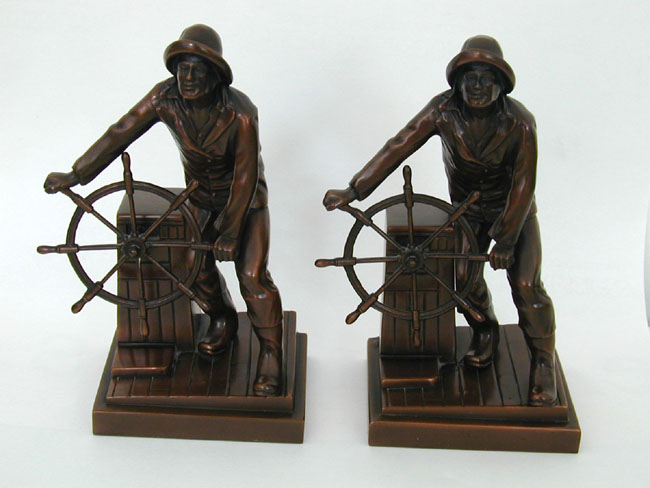 Fine Pair of Antique Gloucester Fishermen Bookends