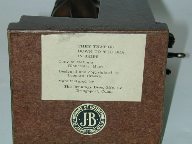 Fine Pair of Antique Gloucester Fishermen Bookends — image 3