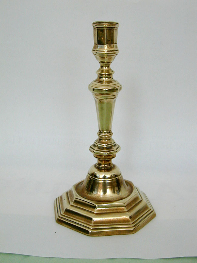 A Single Early 18th Century French Candlestick Circa 1725