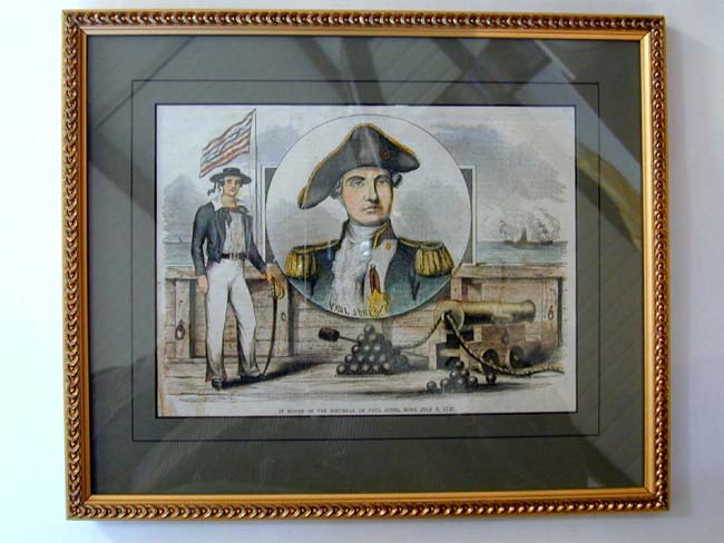 19th century Engraving of American Naval Hero John Paul Jones — image 2
