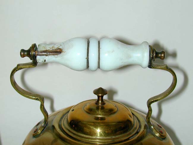 Antique English Victorian Brass Tea Kettle Circa 1880 — image 2