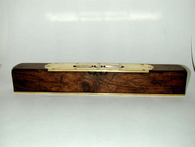 Antique English Brass Mounted 'Burr-Walnut' Level circa 1870 — image 2