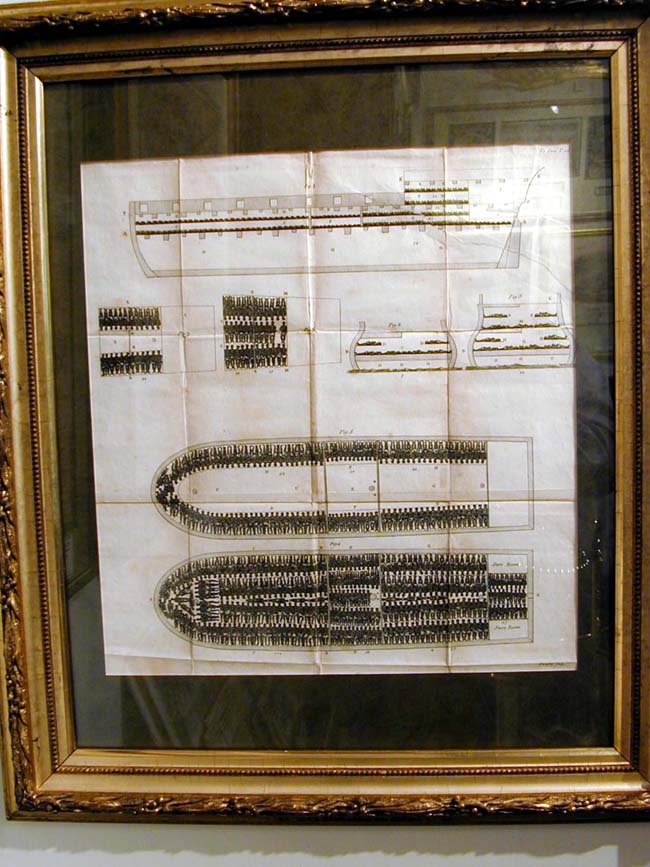 A RARE and HISTORICAL   SLAVE SHIP Engraving  published in 1808. — image 2