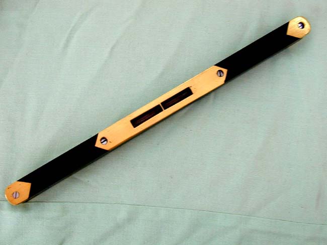 19th Century Brass Mounted Rosewood Level