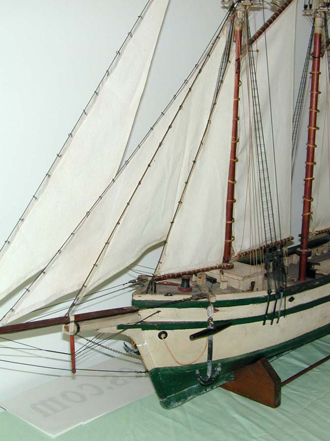 19th Century Nantucket Sailor-Made Three-Masted Pond Boat — image 2