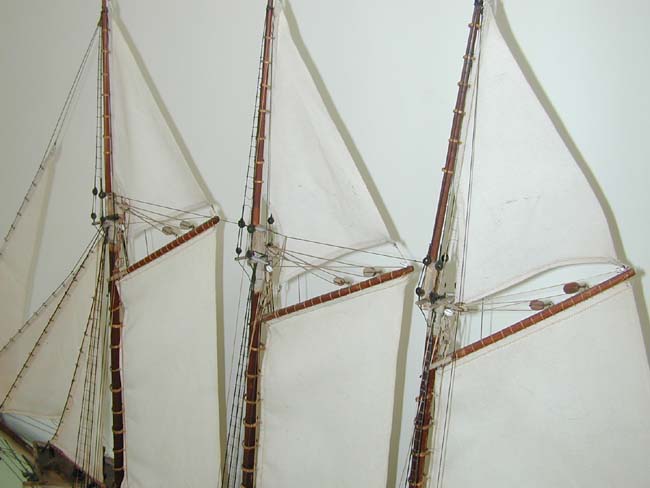 19th Century Nantucket Sailor-Made Three-Masted Pond Boat — image 8