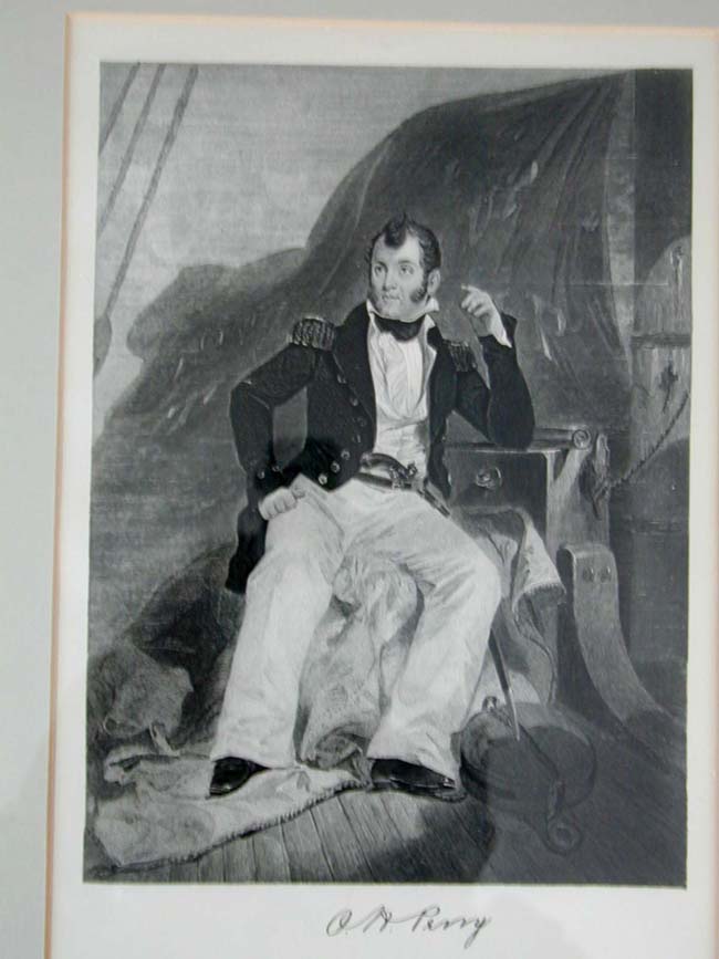 19th Century Engraving of American WAR OF 1812 Naval Hero Oliver Hazard Perry — image 2