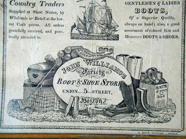 Rare Early 19th Century Boston Trade Card Engraved by Nathaniel Dearborn Circa 1818 — image 2