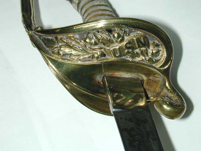 Inscribed Model 1852 U.S. Naval Officer's Sword — image 3